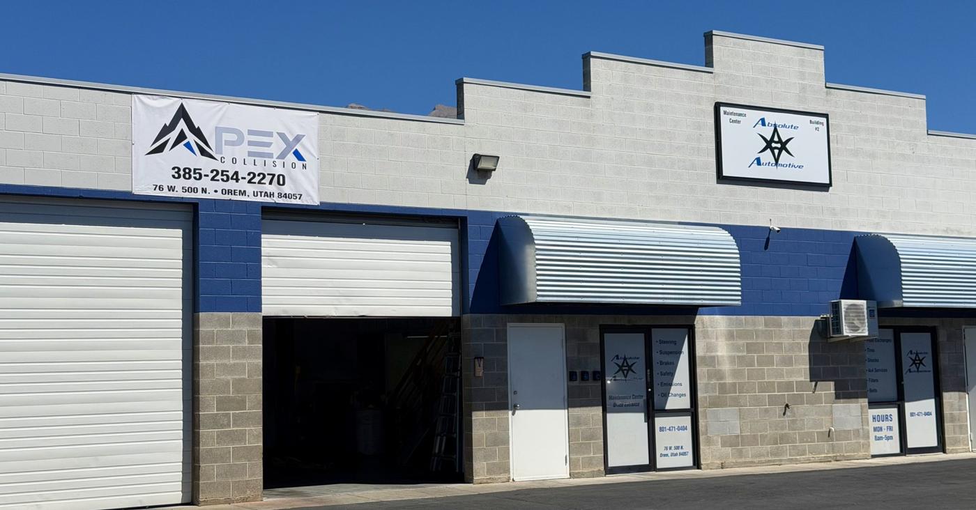 Apex Collision shop at 76 W 500 N in Orem, Utah